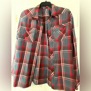 The North Face snap button flannel (XXL)